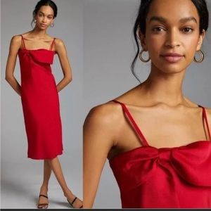 Hutch Design Beautiful Adina Red Slip Dress medium NWOT